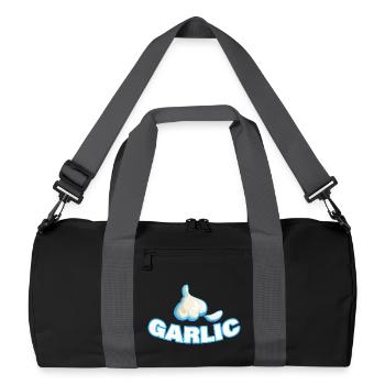 GARLIC - Recycelte Duffel Bag - Schwarz/Graphitgrau - Vorne