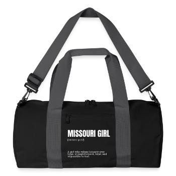 Philosophie des filles du Missouri - Sac de sport recyclé - noir/gris graphite - Devant