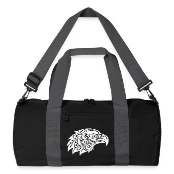 Tribal Eagle Head Art - Recycled Duffel Bag - black/graphite grey - Front