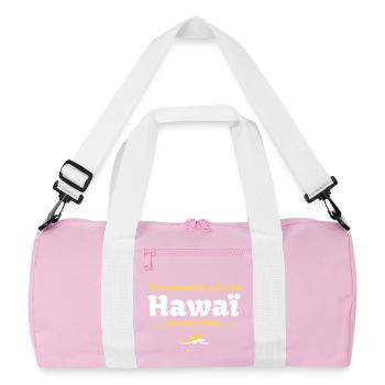 T'es comme le H de HawaÏ, tu sers à rien - Culte - Sac de sport recyclé - rose/blanc - Devant