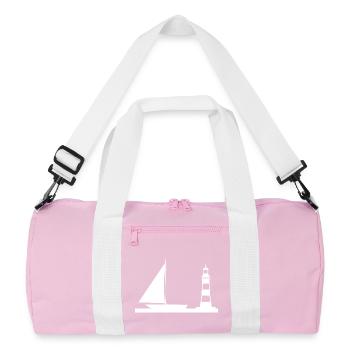Sail - Recycled Duffel Bag - pink/white - Front