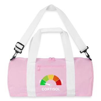 Échelle de cortisol bas - Sac de sport recyclé - rose/blanc - Devant