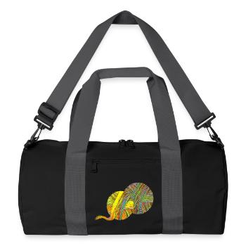 boule de fil - Sac de sport recyclé - noir/gris graphite - Devant