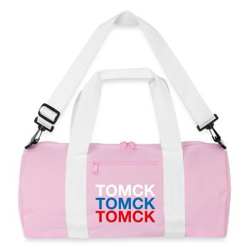 TOMSK Russland Kyrillisch Russian Flag - Recycelte Duffel Bag - Rosa/Weiß - Vorne