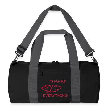 Danke, thanks - Recycled Duffel Bag - black/graphite grey - Front