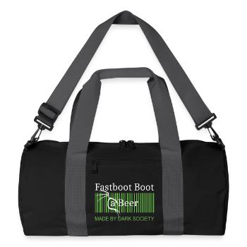 Fastboot Boot a Beer - Recycled Duffel Bag - black/graphite grey - Front
