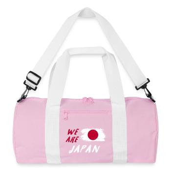 Nous sommes la conception des drapeaux du Japon - Sac de sport recyclé - rose/blanc - Devant