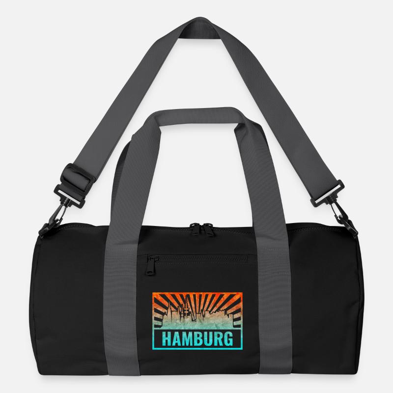 Hamburg Skyline Gradient Recycelte Duffel Bag