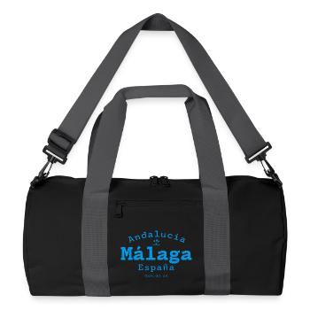 Malaga Andalusia Coastal Blue - Recycled Duffel Bag - black/graphite grey - Front