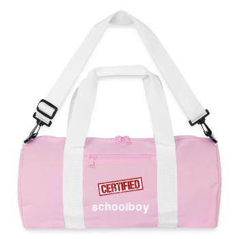 Schüler - Recycelte Duffel Bag - Rosa/Weiß - Vorne
