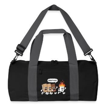 Spooky Smores Hiker Camper Halloween Camping - Recycled Duffel Bag - black/graphite grey - Front