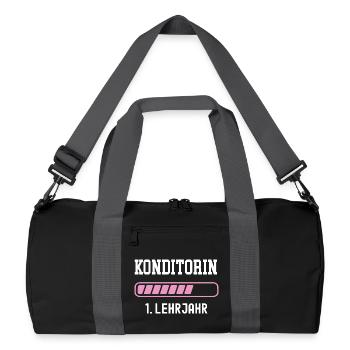 Confectioner training 1 year of apprenticeship first year apprenticeship - Recycled Duffel Bag - black/graphite grey - Front