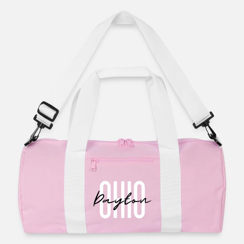 Ohio Script Overlay auf fetten Blockbuchstaben Recycelte Duffel Bag