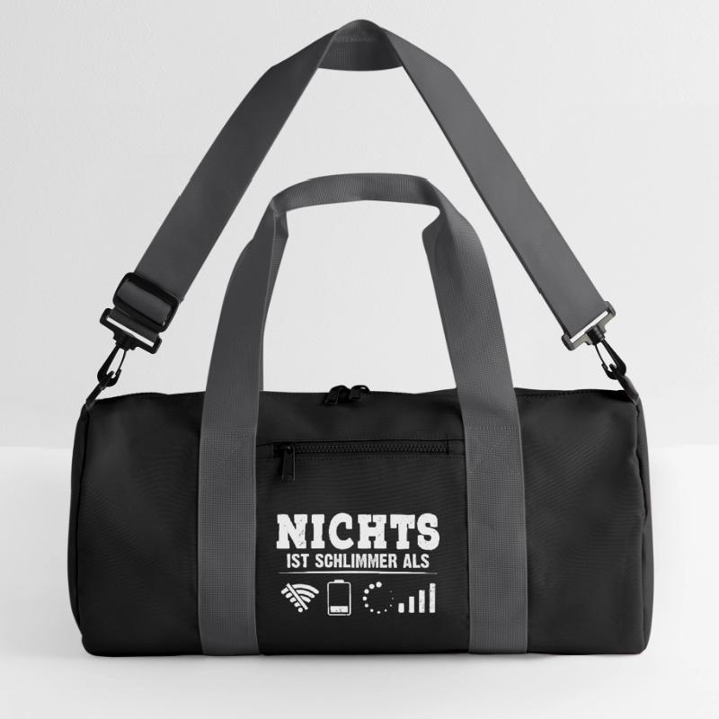 Coder NICHTS IST SCHLIMMER ALS LUSTIG Recycelte Duffel Bag