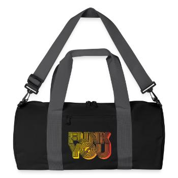Funk You - Recycled Duffel Bag - black/graphite grey - Front