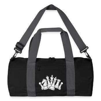 Chess Chaos – Dynamics on the Board - Recycled Duffel Bag - black/graphite grey - Front