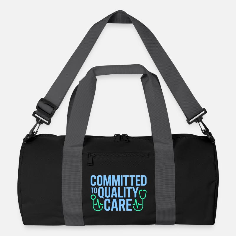 Nurse Practitioner Committed To Quality Nursing Recycelte Duffel Bag