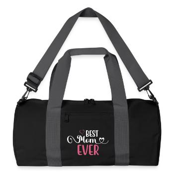 Die beste Mutter aller Zeiten - Recycelte Duffel Bag - Schwarz/Graphitgrau - Vorne