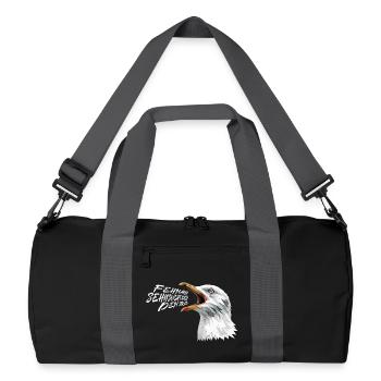 FEHMARN QUI SE LÂCHE DE LA MER Drôle - Sac de sport recyclé - noir/gris graphite - Devant