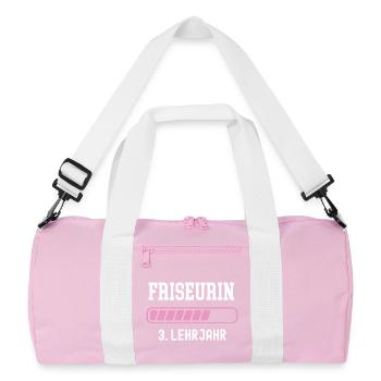 Hairdresser Apprenticeship 3 Year Hairdresser Apprenticeship - Recycled Duffel Bag - pink/white - Front