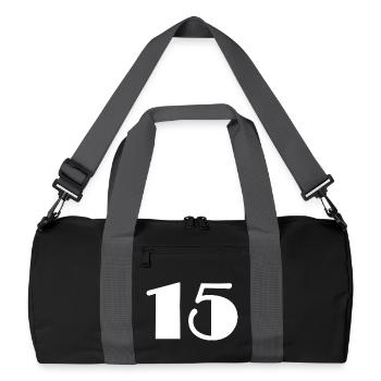 15. 15 YEARS. 15th ANNIVERSARY. 15 YEAR ANNIVERSARY. - Recycled Duffel Bag - black/graphite grey - Front
