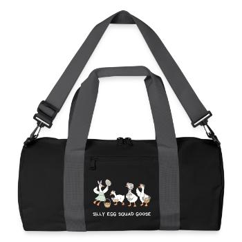 Silly Egg Squad Goose Easter - Recycled Duffel Bag - black/graphite grey - Front