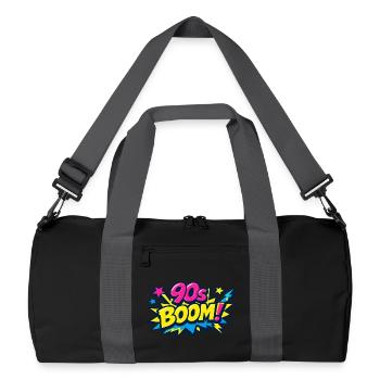 90s Boom Comic Explosion - Recycled Duffel Bag - black/graphite grey - Front