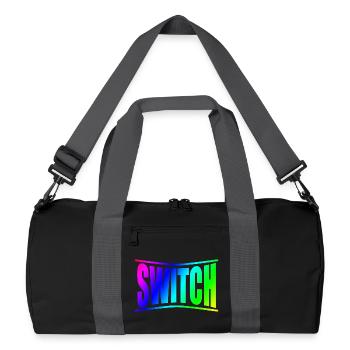 swich bdsm bondage disciplines - Recycled Duffel Bag - black/graphite grey - Front