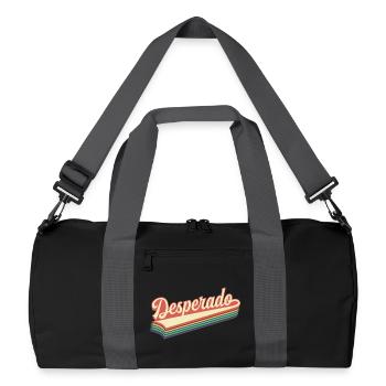 Texte rétro de Desperado - Sac de sport recyclé - noir/gris graphite - Devant