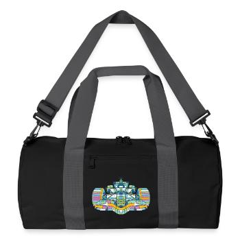 Racing car Colorful - Recycled Duffel Bag - black/graphite grey - Front