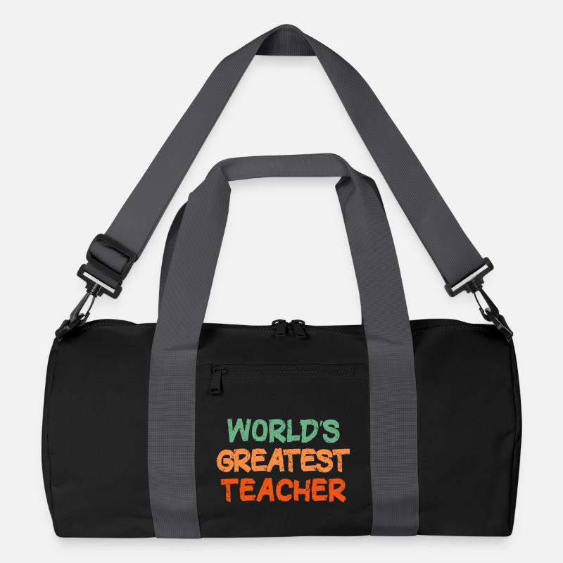 Hommage coloré à un enseignant écrit à la main Sac de sport recyclé