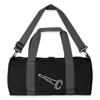 Clarinet sketch - Recycled Duffel Bag - black/graphite grey - Front