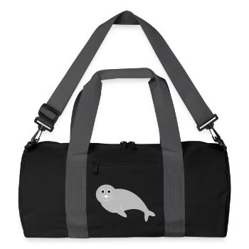Sceaux, phoques, phoques, phoques animaux - Sac de sport recyclé - noir/gris graphite - Devant