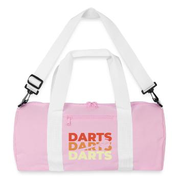 Dart Retro Look - Recycelte Duffel Bag - Rosa/Weiß - Vorne