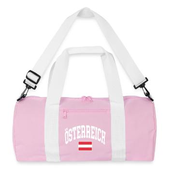 Drapeau de l’Autriche - Sac de sport recyclé - rose/blanc - Devant