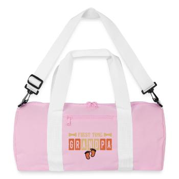 Papy en devenir pour la première fois - Sac de sport recyclé - rose/blanc - Devant