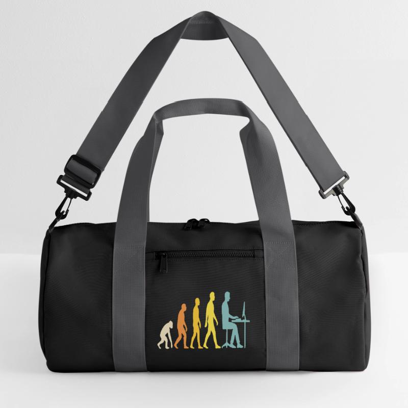 Technische Evolution am Schreibtisch Recycelte Duffel Bag