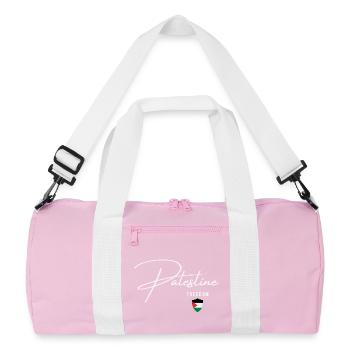 Drapeau palestinien, je suis avec la Palestine - Sac de sport recyclé - rose/blanc - Devant