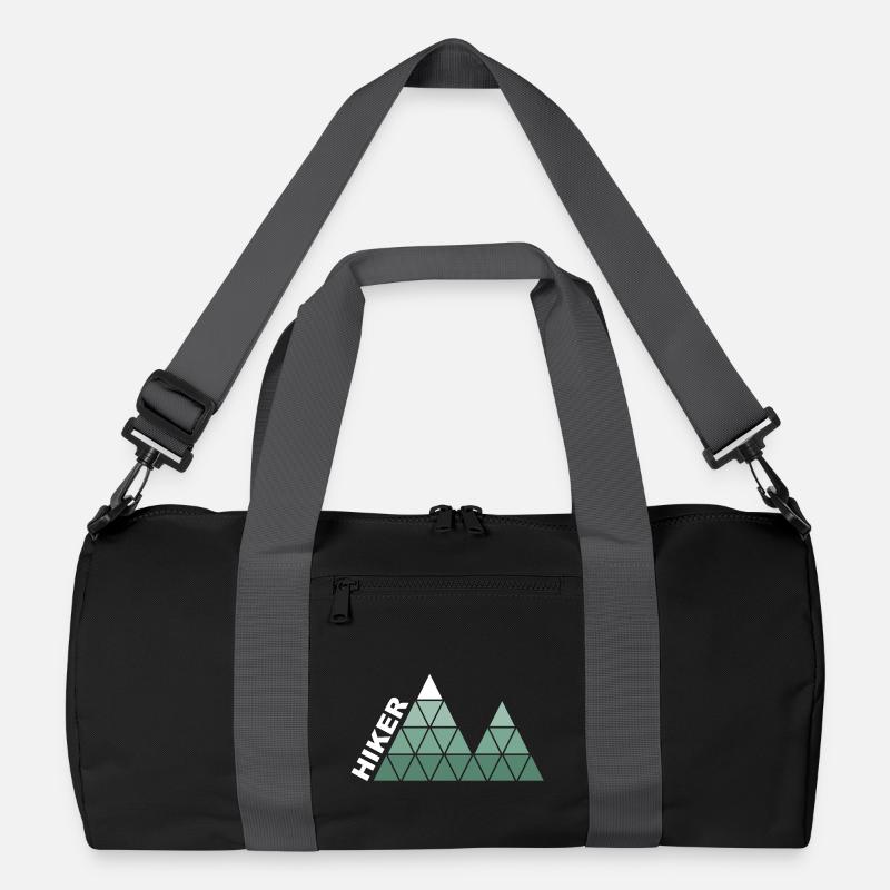 "Hiker" - Geometrisches Berg-Design Recycelte Duffel Bag