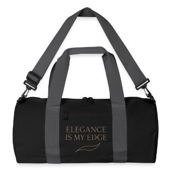 Style de vie féminin élégant, doux - Sac de sport recyclé - noir/gris graphite - Devant