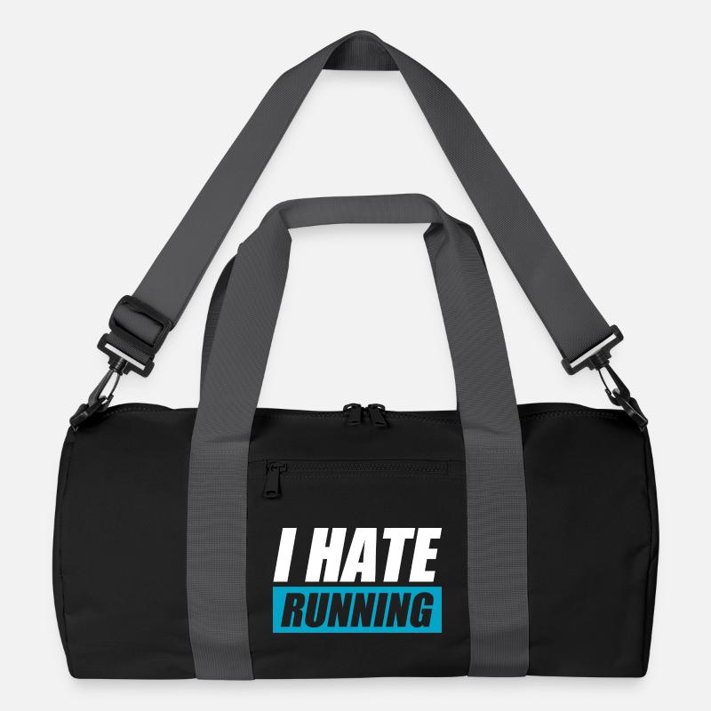 I hate running lustiges Lauf Joggen Läufer Recycelte Duffel Bag