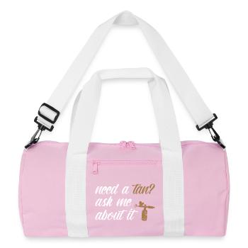 Spray Tanning Artist Oil Professional Kit Spray - Recycelte Duffel Bag - Rosa/Weiß - Vorne