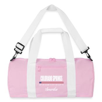 Colorado Springs - Recycelte Duffel Bag - Rosa/Weiß - Vorne