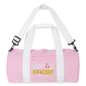 Lack Toes Intolerant Milk Free Zone - Recycled Duffel Bag - pink/white - Front