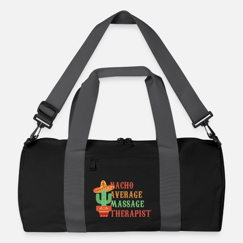 Nicht-nacho Durchschnittsmasseur - Recycelte Duffel Bag - Schwarz/Graphitgrau