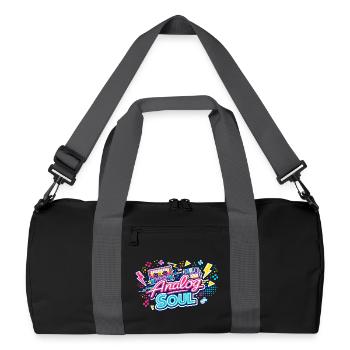 Analog Soul Neon Retro - Recycelte Duffel Bag - Schwarz/Graphitgrau - Vorne