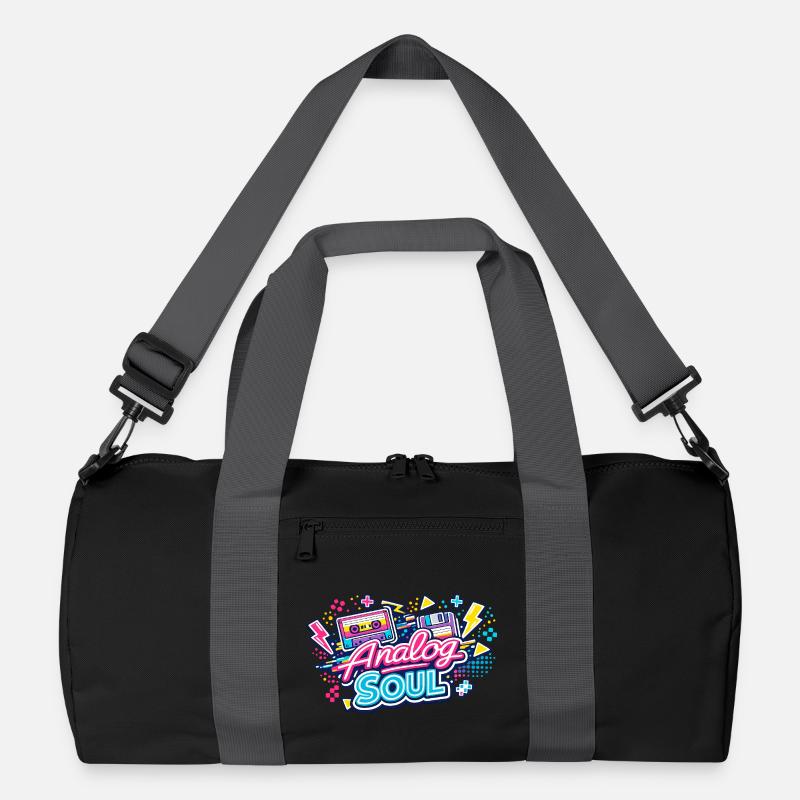 Analog Soul Neon Retro Recycled Duffel Bag