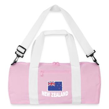 Drapeau néo-zélandais de la Nouvelle-Zélande - Sac de sport recyclé - rose/blanc - Devant