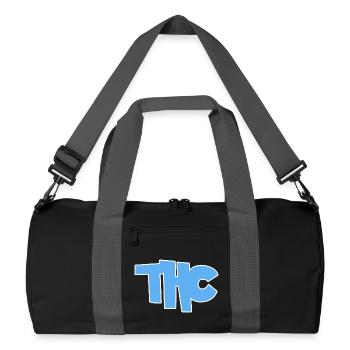 THC - Sac de sport recyclé - noir/gris graphite - Devant