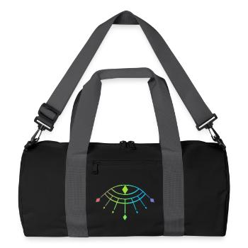 Symbole du dieu Horus - Sac de sport recyclé - noir/gris graphite - Devant